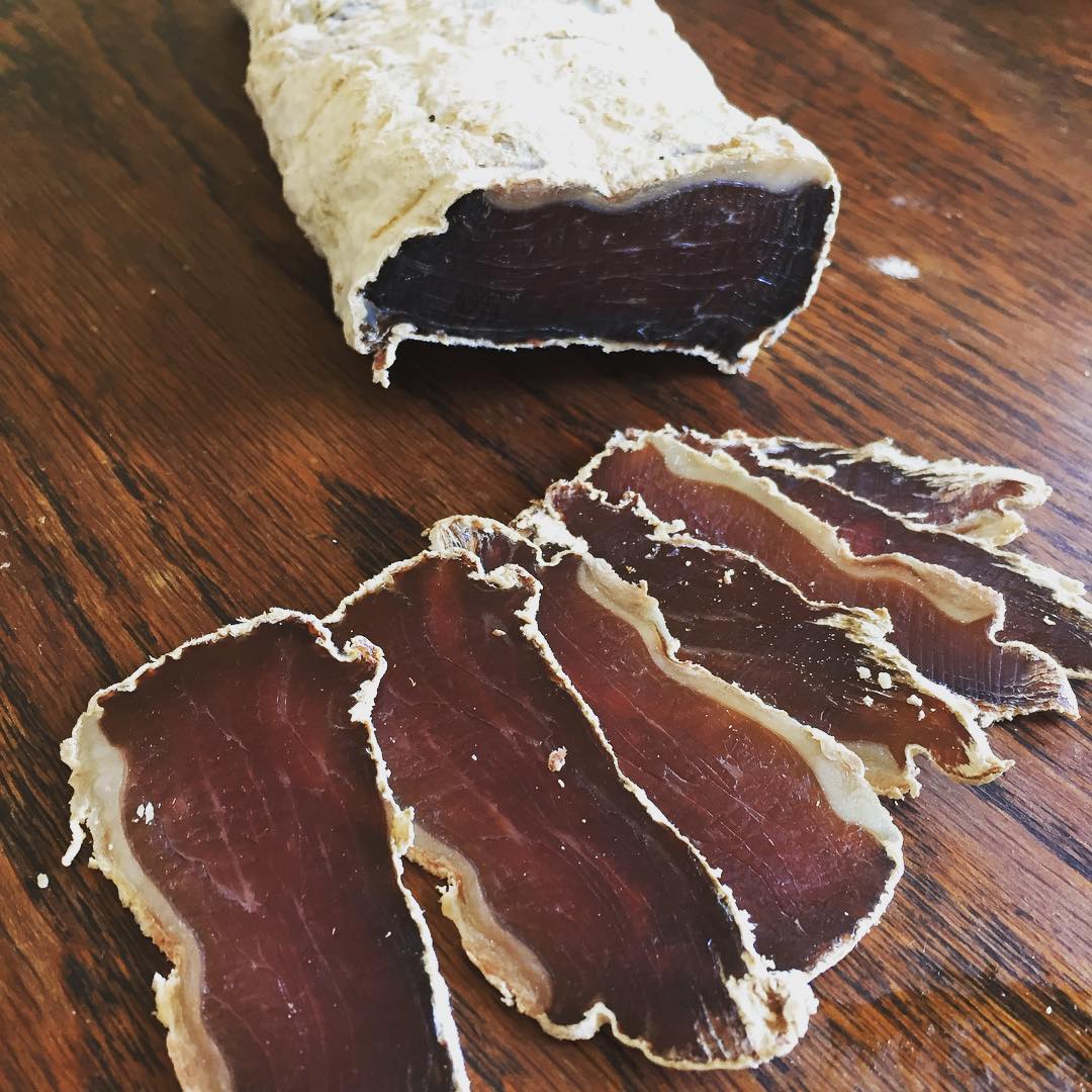 Brisket and dried with the help of . 10 days drying in my