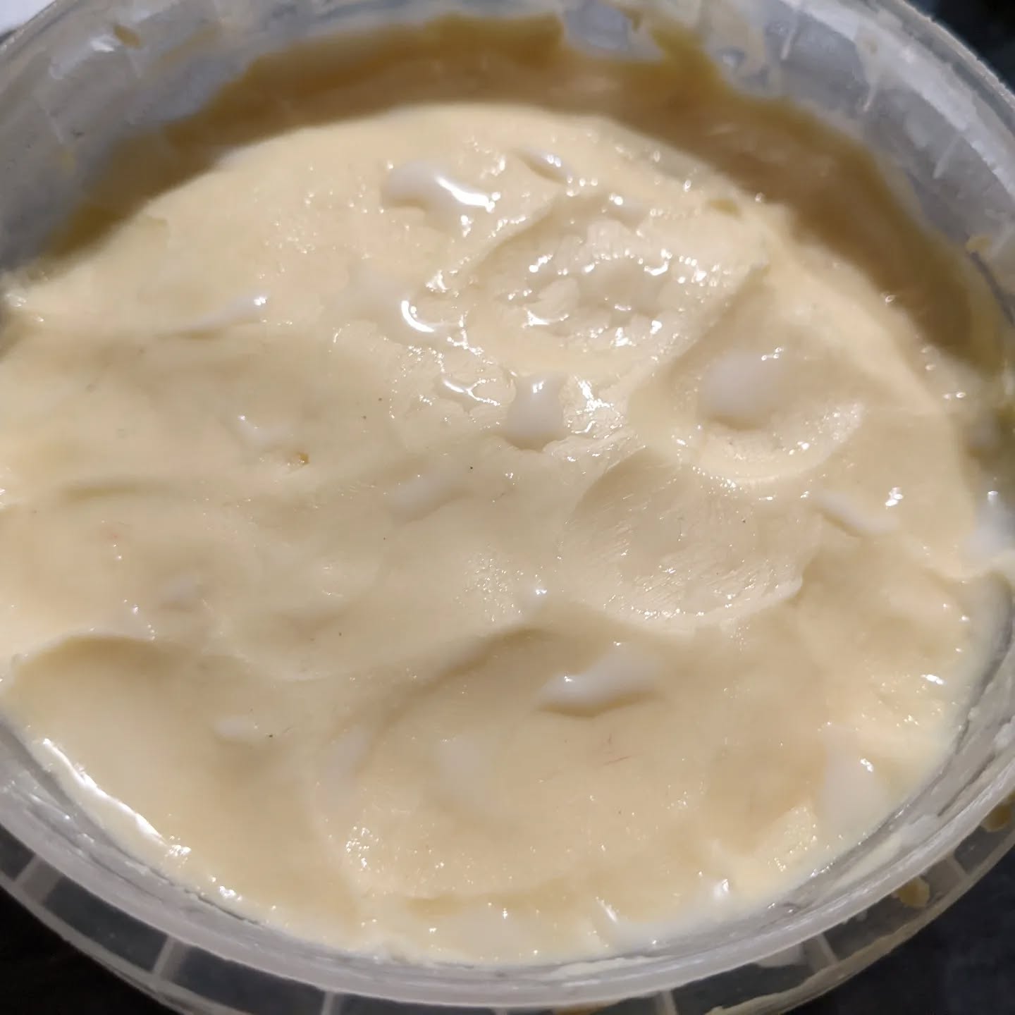Fermented butter. Forgot to take pics of the process, so sorry about that, this is the final result! Super simple, and about the same price as normal butter, and takes a few minutes if you're using a stand mixer. 1. Grab some high fat cream.