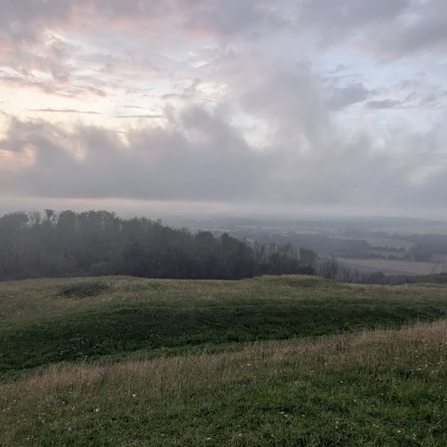 For some crazy reason, we decided to ride home from our Old Winchester Hill Fort wild camping pitch along the South Downs Way.